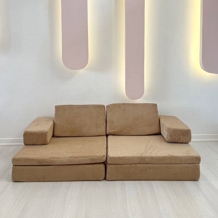 Atelier Del Sofa Puzzle - Camel Sofá cama de 2 plazas